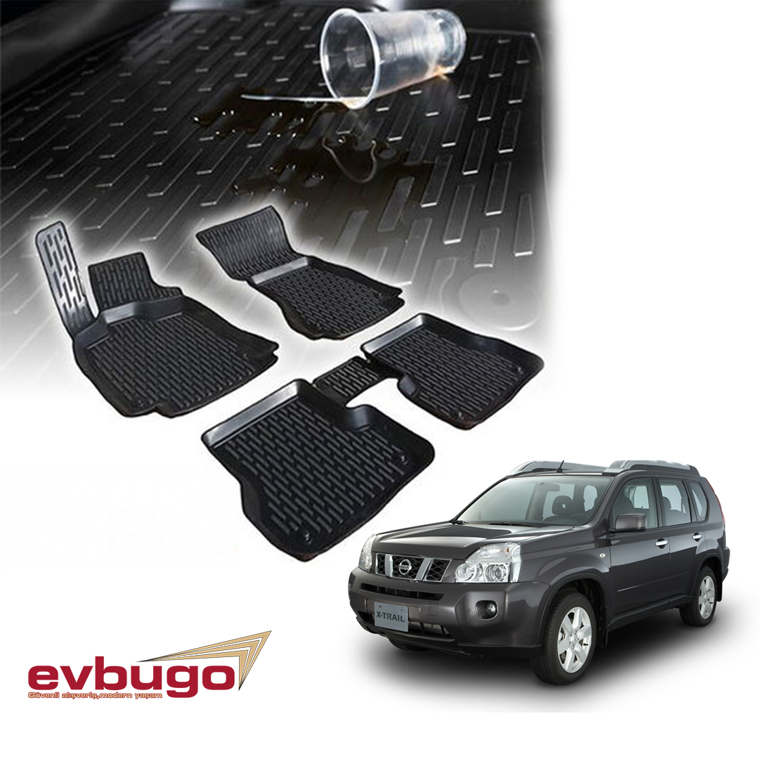 3D PASPAS SİYAH NISSAN X-TRAIL 2014+